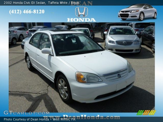 2002 Honda Civic EX Sedan in Taffeta White