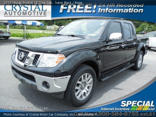 2010 Nissan Frontier LE Crew Cab in Super Black