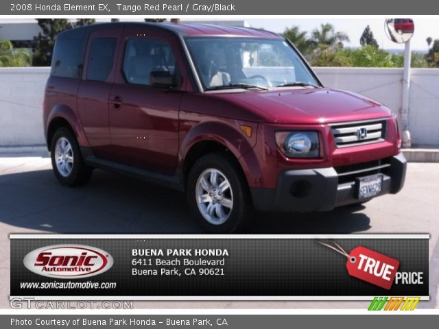 2008 Honda Element EX in Tango Red Pearl