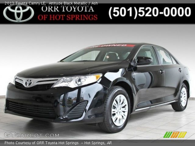 2013 Toyota Camry LE in Attitude Black Metallic