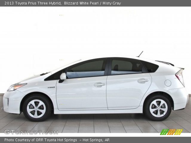 2013 Toyota Prius Three Hybrid in Blizzard White Pearl