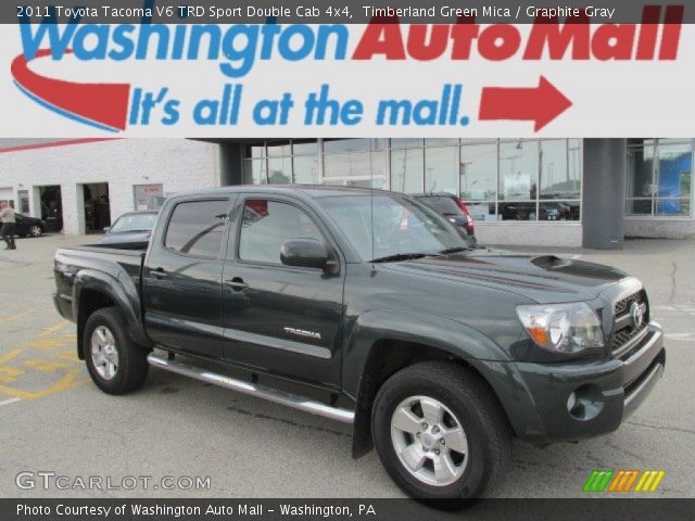 2011 Toyota Tacoma V6 TRD Sport Double Cab 4x4 in Timberland Green Mica