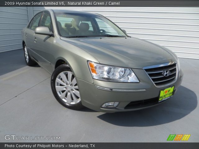 2009 Hyundai Sonata Limited V6 in Natural Khaki Green