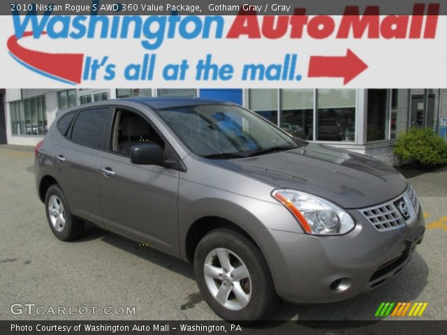 2010 Nissan Rogue S AWD 360 Value Package in Gotham Gray