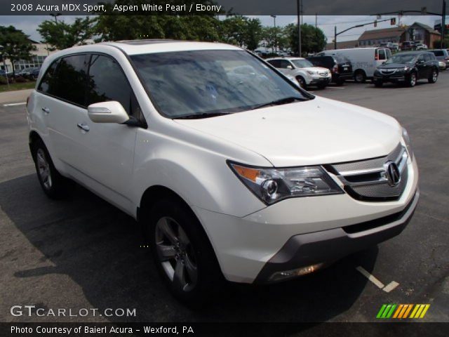 2008 Acura MDX Sport in Aspen White Pearl