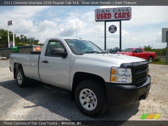 2011 Chevrolet Silverado 1500 Regular Cab 4x4 in Sheer Silver Metallic