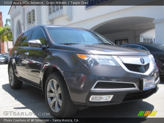 2010 Acura MDX Advance in Grigio Metallic