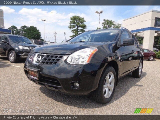 2009 Nissan Rogue SL AWD in Wicked Black