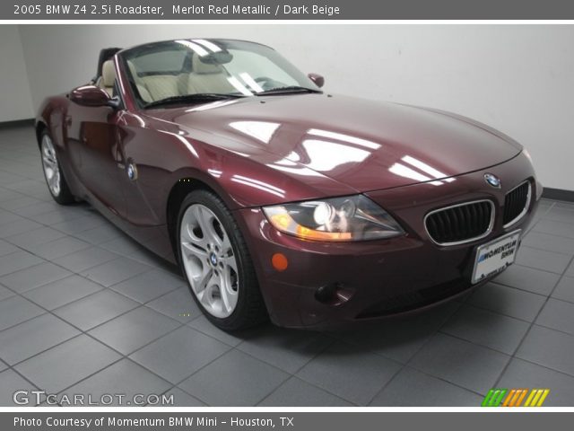 2005 BMW Z4 2.5i Roadster in Merlot Red Metallic