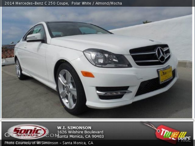 2014 Mercedes-Benz C 250 Coupe in Polar White