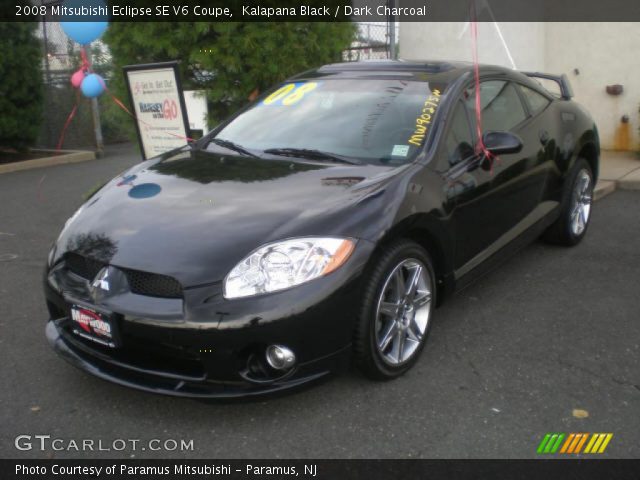 Kalapana Black 2008 Mitsubishi Eclipse SE V6 Coupe with Dark Charcoal 