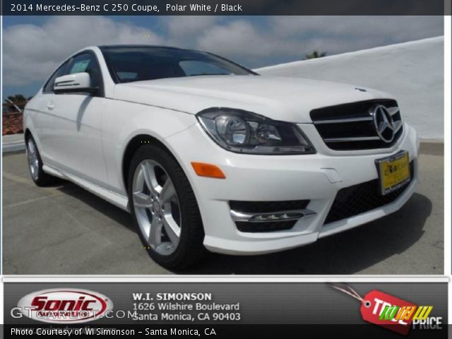 2014 Mercedes-Benz C 250 Coupe in Polar White