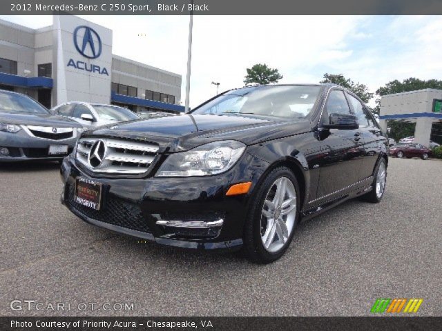 2012 Mercedes-Benz C 250 Sport in Black