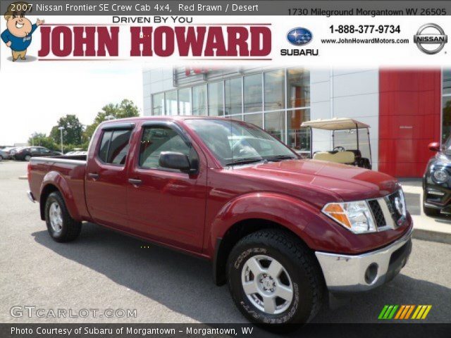 2007 Nissan Frontier SE Crew Cab 4x4 in Red Brawn