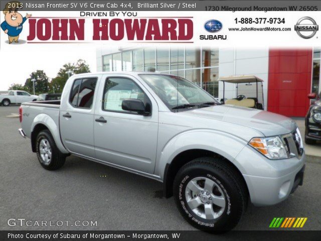2013 Nissan Frontier SV V6 Crew Cab 4x4 in Brilliant Silver