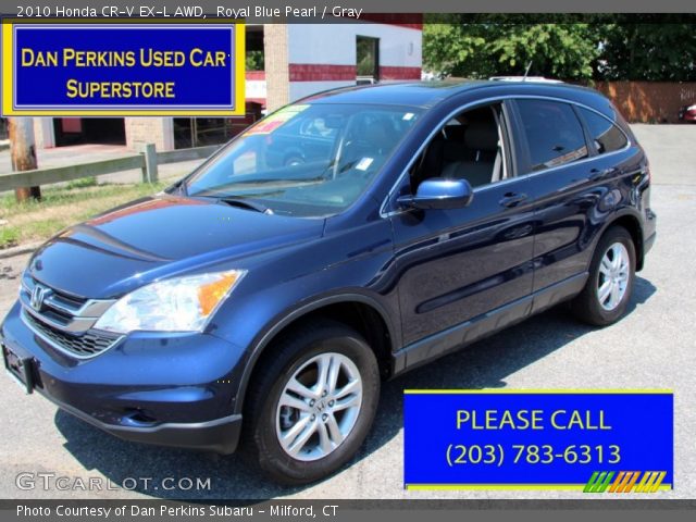 2010 Honda CR-V EX-L AWD in Royal Blue Pearl