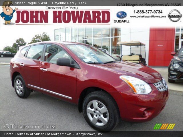 2013 Nissan Rogue S AWD in Cayenne Red
