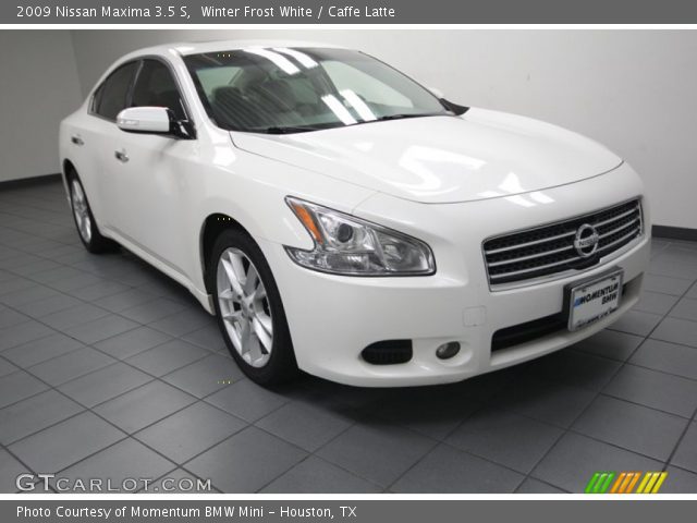2009 Nissan Maxima 3.5 S in Winter Frost White