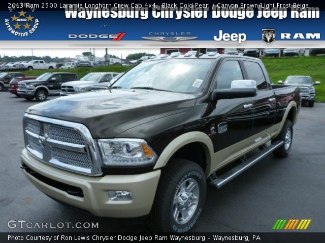 2013 Ram 2500 Laramie Longhorn Crew Cab 4x4 in Black Gold Pearl