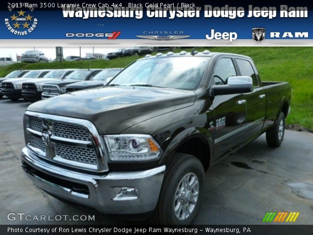 2013 Ram 3500 Laramie Crew Cab 4x4 in Black Gold Pearl