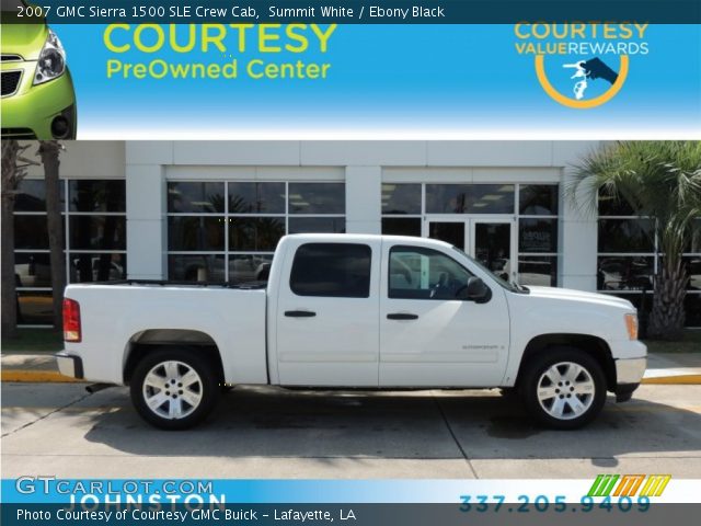 2007 GMC Sierra 1500 SLE Crew Cab in Summit White