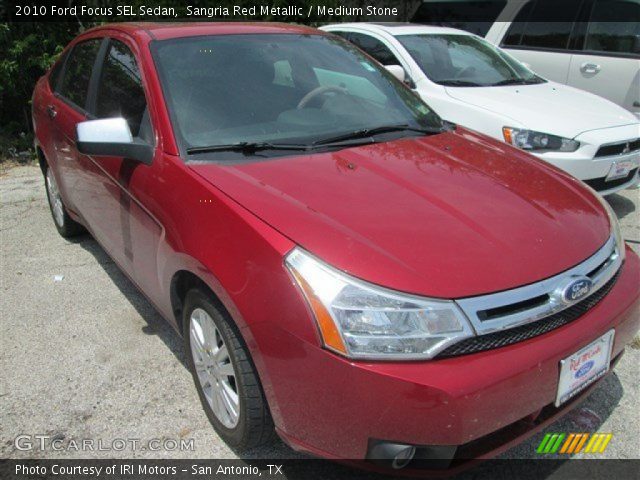 2010 Ford Focus SEL Sedan in Sangria Red Metallic
