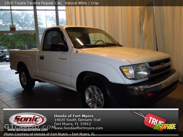 2000 Toyota Tacoma Regular Cab in Natural White
