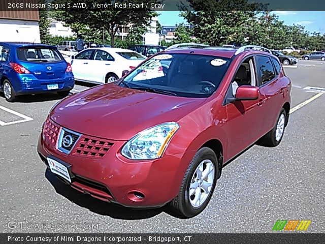 2008 Nissan Rogue S AWD in Venom Red Pearl