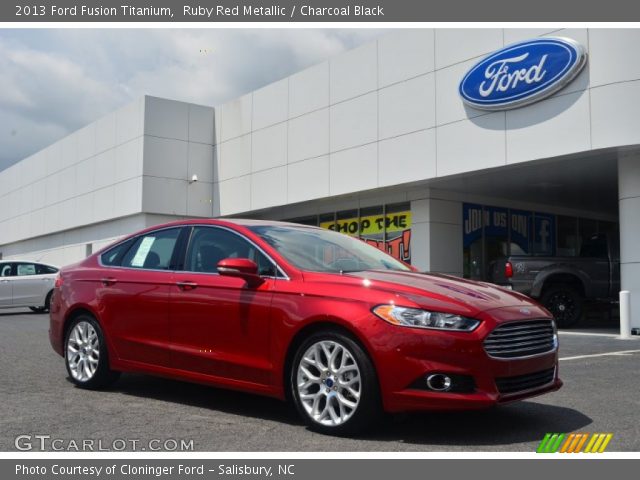 2013 Ford Fusion Titanium in Ruby Red Metallic
