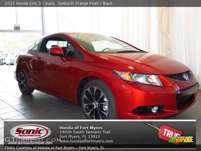 2013 Honda Civic Si Coupe in Sunburst Orange Pearl