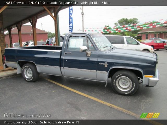 1984 Chevrolet C/K C10 Scottsdale Regular Cab in Midnight Blue