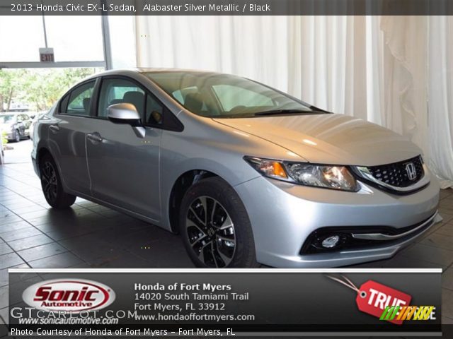 2013 Honda Civic EX-L Sedan in Alabaster Silver Metallic