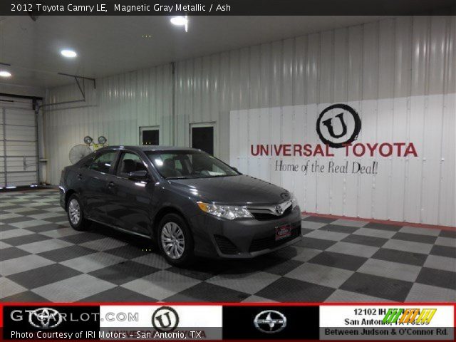 2012 Toyota Camry LE in Magnetic Gray Metallic