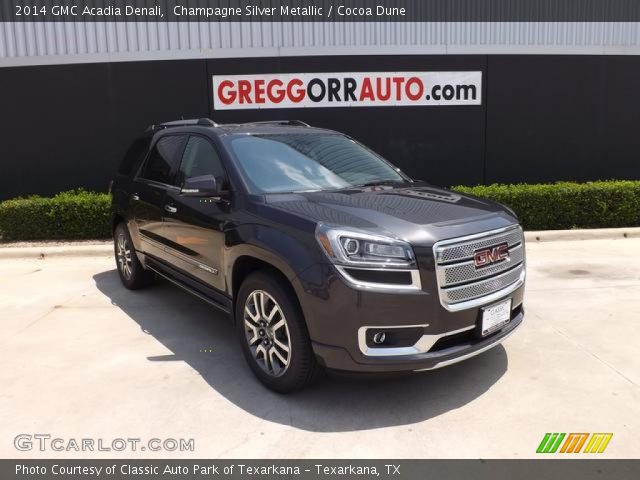 2014 GMC Acadia Denali in Champagne Silver Metallic