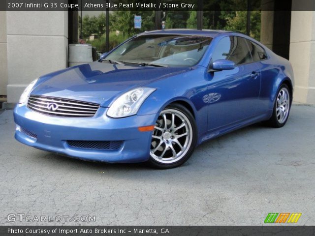 2007 Infiniti G 35 Coupe in Athens Blue Pearl Metallic