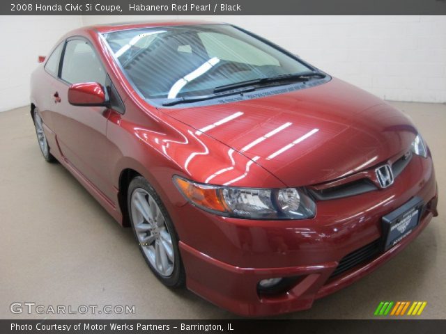 2008 Honda Civic Si Coupe in Habanero Red Pearl