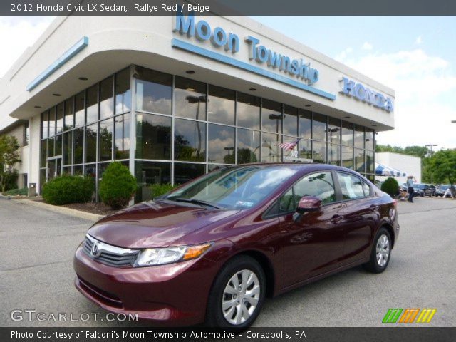 2012 Honda Civic LX Sedan in Rallye Red
