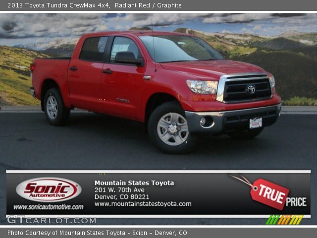 2013 Toyota Tundra CrewMax 4x4 in Radiant Red