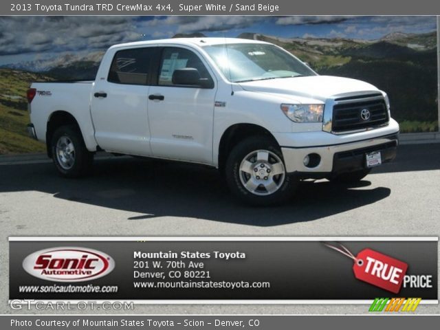 2013 Toyota Tundra TRD CrewMax 4x4 in Super White