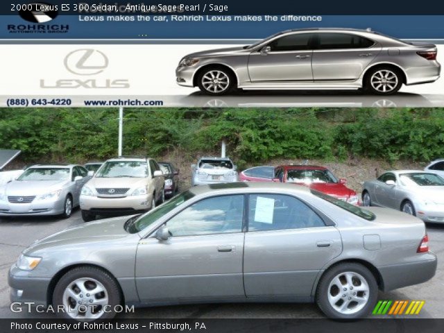 2000 Lexus ES 300 Sedan in Antique Sage Pearl