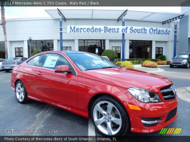 2014 Mercedes-Benz C 350 Coupe in Mars Red