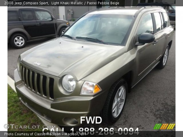 2008 Jeep Compass Sport in Light Khaki Metallic