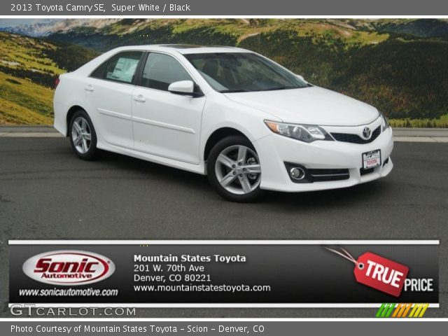2013 Toyota Camry SE in Super White