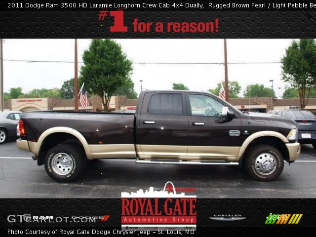 2011 Dodge Ram 3500 HD Laramie Longhorn Crew Cab 4x4 Dually in Rugged Brown Pearl