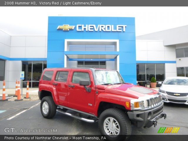 2008 Hummer H3  in Victory Red