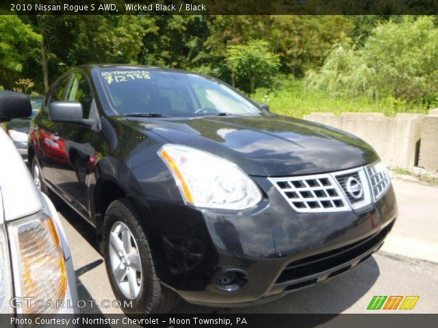 2010 Nissan Rogue S AWD in Wicked Black