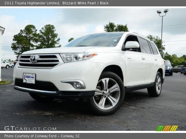 2011 Toyota Highlander Limited in Blizzard White Pearl
