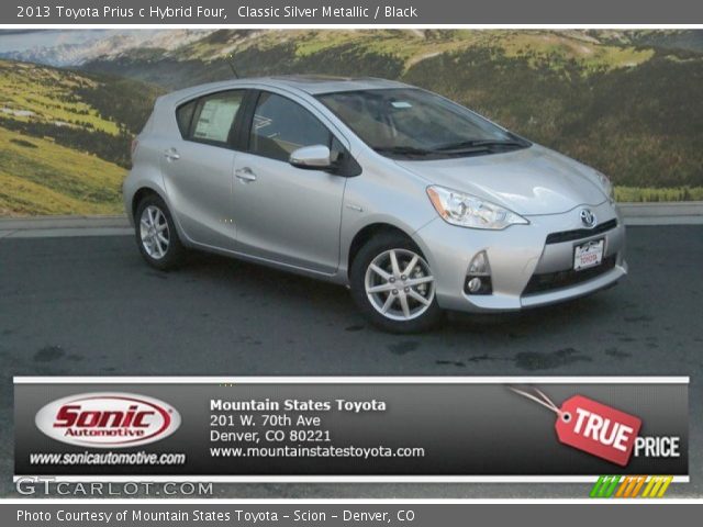 2013 Toyota Prius c Hybrid Four in Classic Silver Metallic