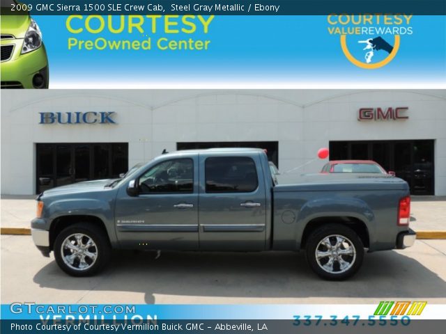 2009 GMC Sierra 1500 SLE Crew Cab in Steel Gray Metallic