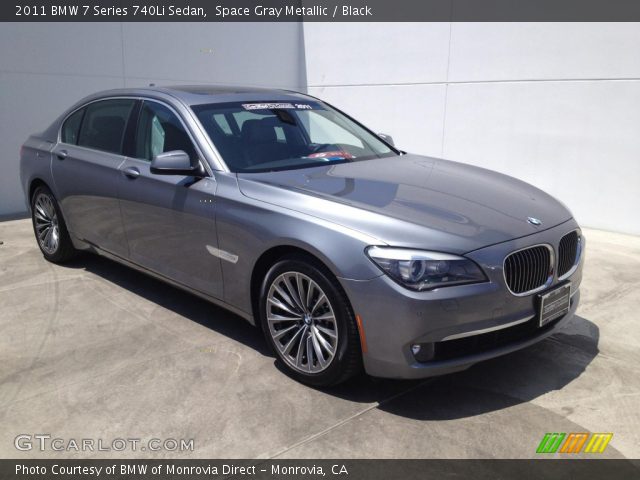 2011 BMW 7 Series 740Li Sedan in Space Gray Metallic